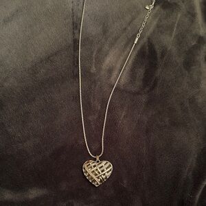 Silver Heart Pendant Necklace